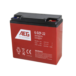 AEG 6-DZF-22-AG LEAD ACID 12V/22AH