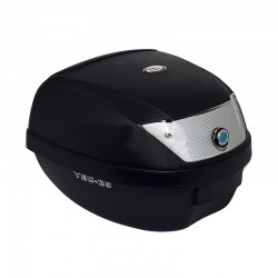 TEC/STR/0807 28lt Βαλιτσάκι μαύρο 28lτ με καθαρό ανακλαστικό