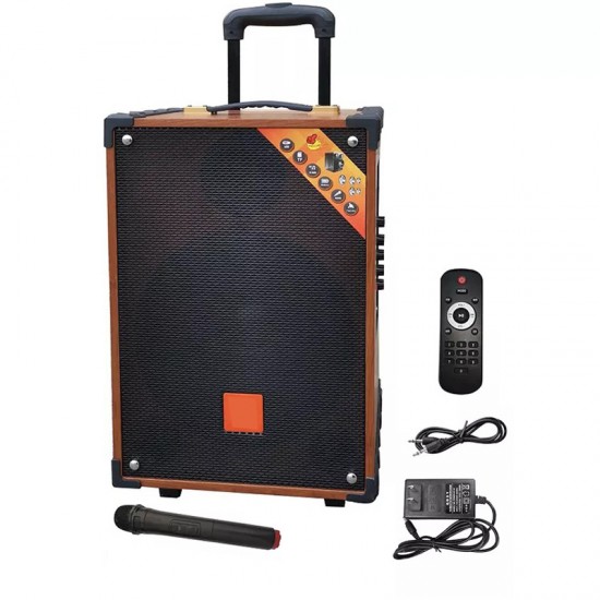 Σύστημα Karaoke με Ασύρματα Μικρόφωνα J108 σε Χρώμα καφε Σύστημα Karaoke με Ασύρματα Μικρόφωνα J108 σε Χρώμα καφε