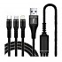 Sunpin SC-04 5A (3 IN 1) USB 1.2m Quick Charge Braided & Metal Cable