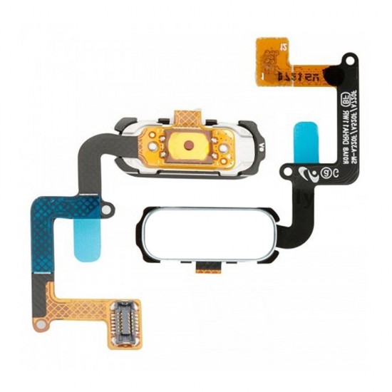 Καλωδιοταινία με Δακτυλικό Αποτύπωμα For Samsung Galaxy A3/A5/A7 2017 - WHITE