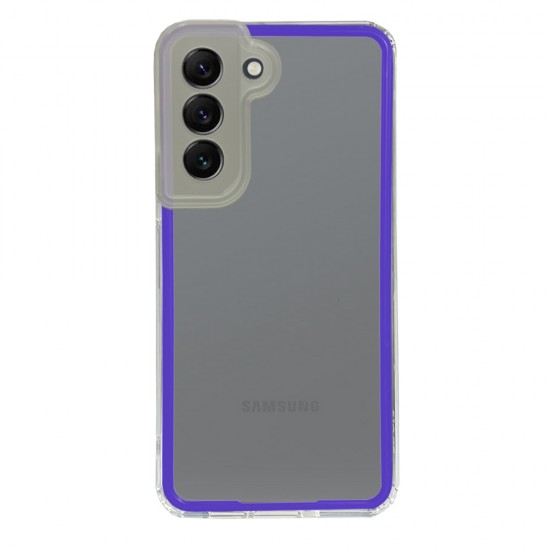 New Fashion removable Frame Clear Cover Colorful For Samsung Galaxy S21FE 5G - Blue (OEM) New Fashion removable Frame Clear Cover Colorful For Samsung Galaxy S21FE 5G - Blue (OEM)