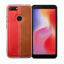 OEM BACK CASE COLOR LEATHER ΓΙΑ XIAOMI REDMI 6 - RED OEM BACK CASE COLOR LEATHER ΓΙΑ XIAOMI REDMI 6 - RED