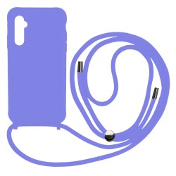 Liquid Back Cover Σιλικόνης με Κορδόνι Για (Samsung Galaxy A04s ) - Λίλα Liquid Back Cover Σιλικόνης με Κορδόνι Για (Samsung Galaxy A04s ) - Λίλα