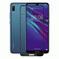 HUAWEI HONOR Y6 2019 OEM Full Face & Full Glue Tempered Glass Screen Protector Black