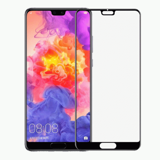 HUAWEI P20 PRO OEM Full Face & Full Glue Tempered Glass Screen Protector Black