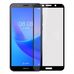 HUAWEI Y5 2018 OEM Full Face & Full Glue Tempered Glass Screen Protector Black