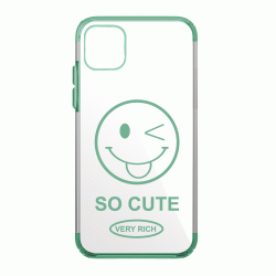 OEM Emonji Silicon Case For Iphone 12 - Light Green OEM Emonji Silicon Case For Iphone 12 - Light Green